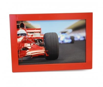 Solo Mount Magnet 4 x 6"- RED - inc. clear high-gloss cover 