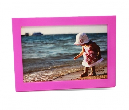 Solo Mount Magnet 4 x 6"- Pink - inc. clear high-gloss cover 