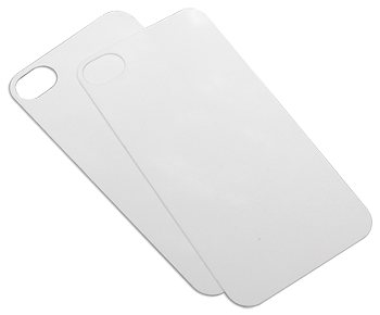 Ж1 iPHONE5 2PC INSERT WHITE (ALUMINUM BACKPLATE - STACK & GRIP for IPHONE 5/5S)