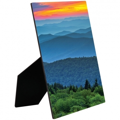 Е6 CL - Rectangle photo panel with easel, HDF, White, Gloss,  127 x 177,8 х 6.35 mm (12/box)
