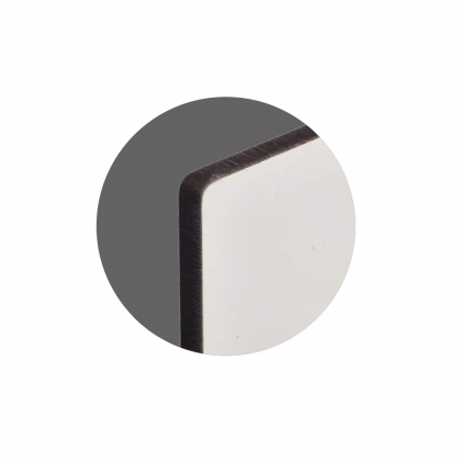 Hardboard Gloss White Signs Of Life - Display shape 5.7"x15.5" / 145 x 394 mm 16 pcs/box