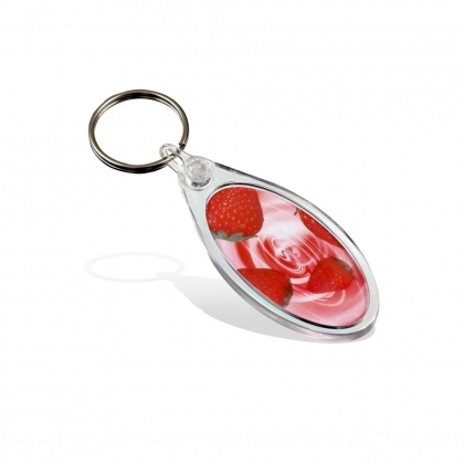 ADV Elipse Key Fob - with Clear Connector and Ring (insert size 25 x 50 mm) (box-500)