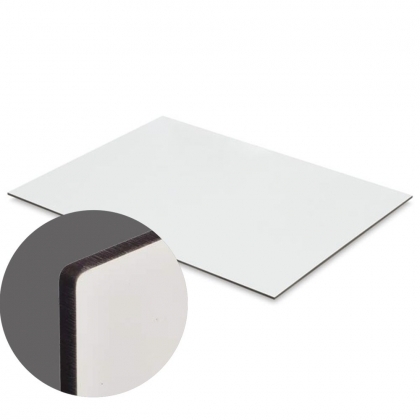 HDF UNISUB - White, Gloss, One-sided,1200 x 600 x 3.17 mm