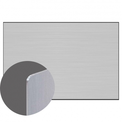 Aluminium Silver Gloss 1 side, 1200 x 600 x 0,76 mm