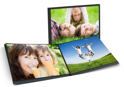Mitsubishi EasyGifts Album for 12 photos 10x15 Sticky Cover Black