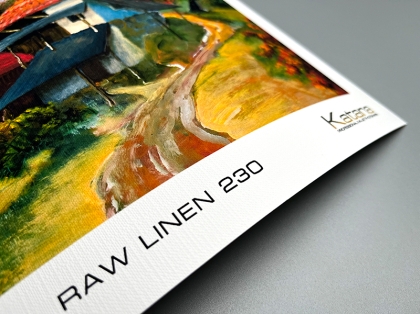 Фотохартия Katana Raw Linen 230 - висококачествена структурна/текстурирана матова фото хартия за крафт, картички, арт и декор