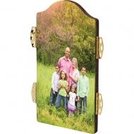 Arch photo panel with hinges - Center, HB, White, Gloss, 127 x 177.8 x 6.35 mm