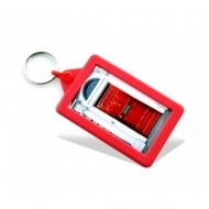 Soft Touch Classic Keyring Red (insert size 70.5 x 45 mm) (box-250)