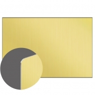 Aluminium GOLD Gloss 1 side, 1200 x 600 x 0,76 mm