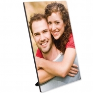 Hardboard Gloss White Flat Top Photo Panel with Kickstand 7.9" x 11.8" / 200 x 300 mm 15/box