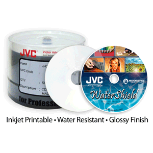 ​WATERSHIELD Ink-Jet Pprintable CD/DVD/BD discs