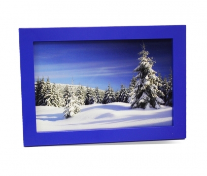 Solo Mount Magnet 4 x 6"- Blue- inc. clear high-gloss cover 