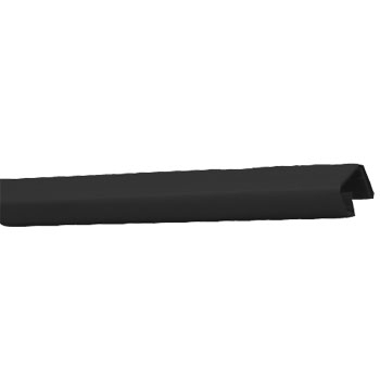 OPUS-C Channel Art black glossy 5/217mm, 10 бр./ пак. - канал, черно, гланц