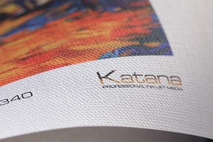 Katana Canvas Bright White 340 - Roll 17"x15 м