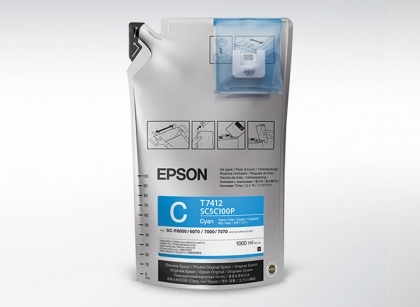Cyan мастило за Epson SC-F6000/F6200/F7200/F9200 - T7412