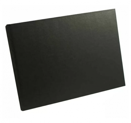Opus Hard Cover Classic Duplex Black - Готови твърди корици с ленена структура и ламинат за персонализация, черни