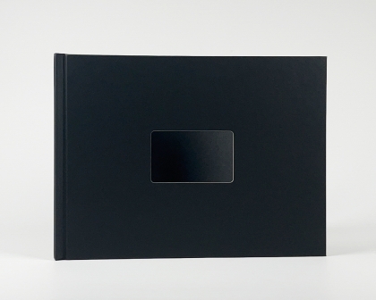 Pro PhotoBook WITH WINDOW A4L - black silk - Box 10 pcs