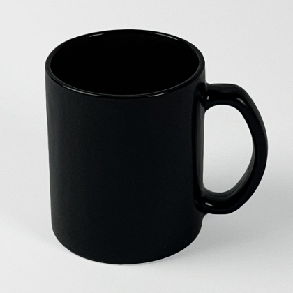Color Change Glass Mug, black, satin-matt finish