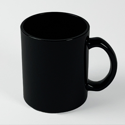 Color Change Glass Mug, black