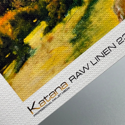 Фотохартия Katana Raw Linen 230 - висококачествена структурна/текстурирана матова фото хартия за крафт, картички, арт и декор