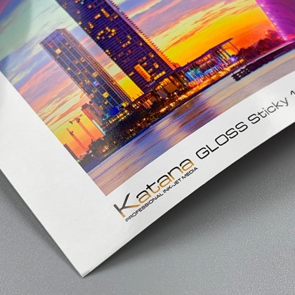 Katana Gloss Sticky 140 - самозалепваща гланцова фотохартия