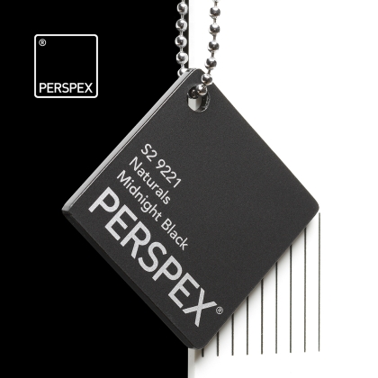 PERSPEX Naturals S2 9221 Midnight BLACK acrylic sheets