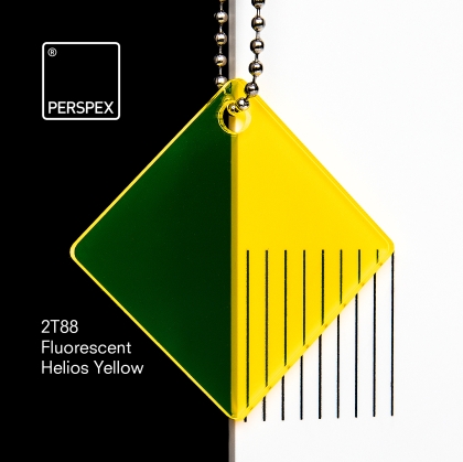 PERSPEX Fluorescent 2T88 Helios YELLOW acrylic sheets