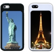 Ж1 CASE iPHONE5 WHITE 2-PC (STACK for IPHONE 5/5S)
