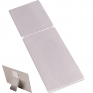Aluminum Clear Mini Easel For Photo Panel 3.5" x 1.5" / 89 x 38 mm, 20 pcs/ box