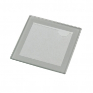 Подложка ЧАША стъклена СРЕБРИСТА (вложка 80 x 80 мм)