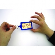 Soft Touch Classic Keyring Blue (insert size 70.5 x 45 mm) (box-250)
