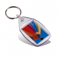 ADV Original Key Fob - Assembled with Clear Connector and Ring (insert size 24 x 35 mm) (box-500)