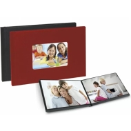 EasyGifts Album for 12 photos 15x20, window BLACK / RED