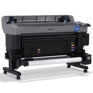 Epson SC-F6400H сублимационен принтер, показан без сублимационна хартия, конфигурация CMYK + Оранжево и Виолетово сублимационни мастила