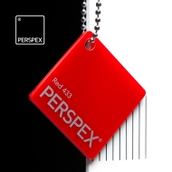PERSPEX Solid/Translucent 433 RED acrylic sheets
